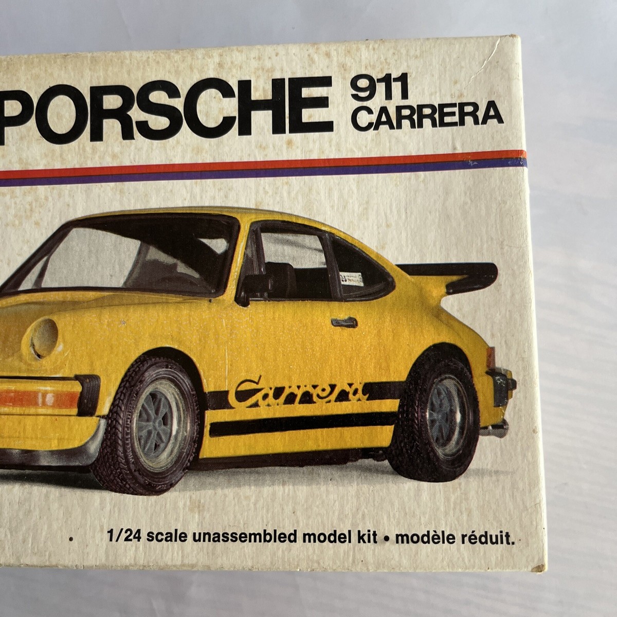 Porsche 911 Carrera Monogram 1/24 Scale Model Kit Molded In Yellow