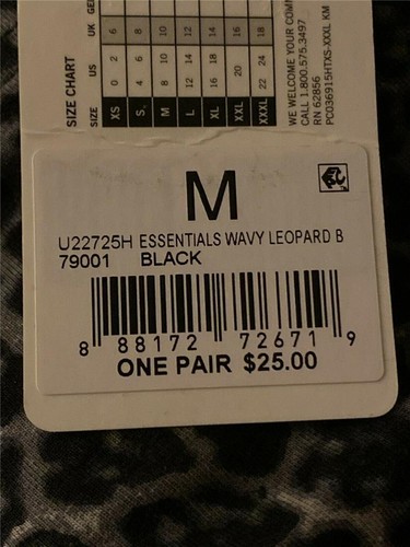 Pantalones cortos de bicicleta Hue Essentials de tiro alto ondulados de leopardo para mujer, M - Imagen 4 de 4