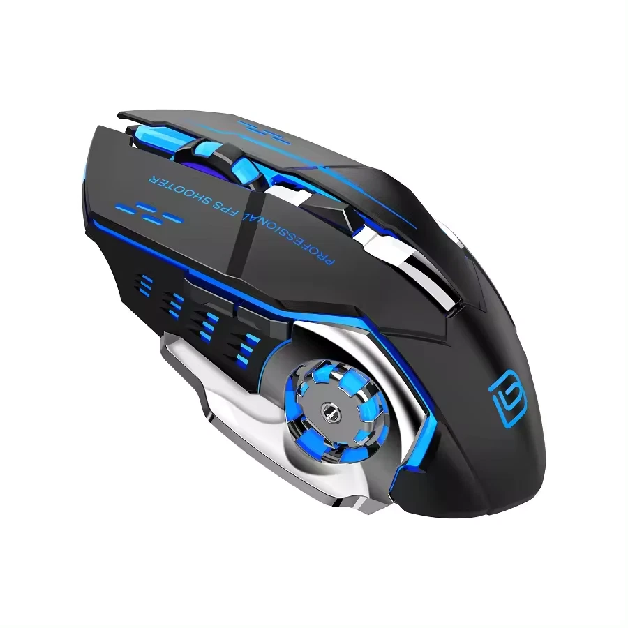 🎮 Wireless RGB Gaming Mouse – Rechargeable | 2400 DPI | Silent Click | 2.4GHz - Image 2 of 4