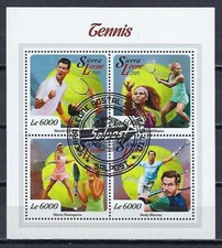 Sports Tennis Sierra Leone 2015 (93) Yvert n° 5605 à 5608 oblitérés