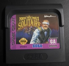 Poker Face Paul's Solitaire Comes With Manual And Clear OEM case. Sega Game gear