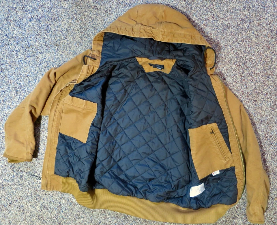 Abrigo chaqueta aislante calce holgado mediano para hombre Carhartt J130-M Foto 4 de 4