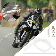 Clutch Brake Bleeder Hose One Way Valve Tube Bleeding Tool Motorcycle Car 1Set