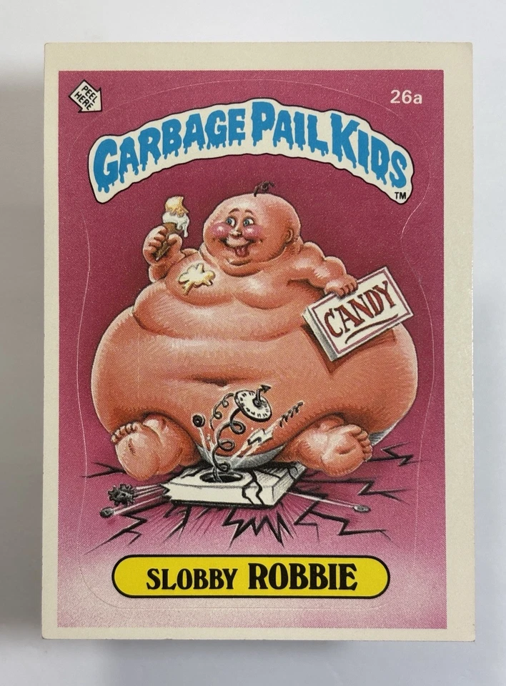 Garbage Pail Kids OS1 1985 serie 1 #26a Lobby Robbie - mate (en muy buen estado) ¡Ver fotos! Foto 3 de 4