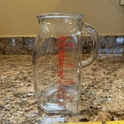 Vintage 1950s EVENFLO Glass Measuring Pitcher Pot Belly 4 Cup 32 oz 1 Quart