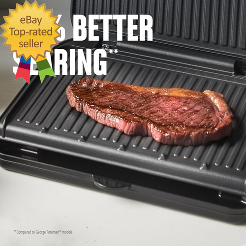 Familiengröße Grill & Panini Presse Antihaft Keramikbeschichtung Fett entfernende Neigung - Bild 5 von 7
