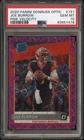 2020 Optic Joe Burrow Pink Velocity /79 PSA 10 Gem Mint Bengals RC Rated Rookie