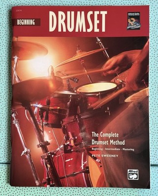 Beginning DRUM SET The Complete Drumset Method w/cd Pete Sweeney NEAR MINT!!