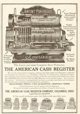 1911 American Cash Register Company Columbus Ohio Original Antique Magazine Ad