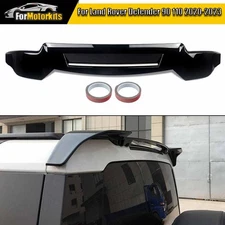 Fits 2020-22 Land Rover Defender 90 & 110 Gloss Black Rear Roof Spoiler Lip Wing