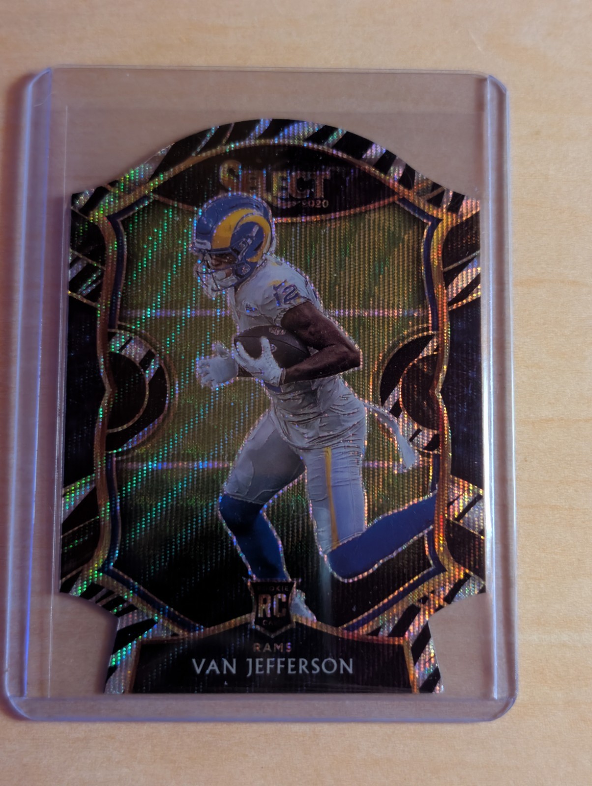 2020 Panini Select - Concourse Van Jefferson #71 Zebra Prizm Die-Cut (RC)