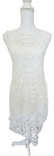 Kimchi Blue Urban Outfitters WhiteCrochet Lace Lined Dress - Size M