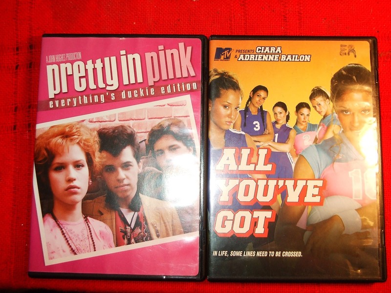 DVD Lot of 2 Teenage Girl Movies, All You've Got & Pretty in Pink Nice Condition