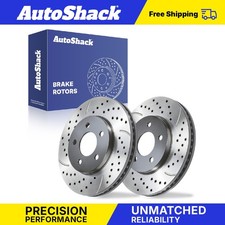 Front Drilled Slotted Brake Rotors For Ford Mustang 2005-2010 Rwd V6 4.0l
