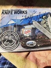 New 2003 Camillus Smoky Mountain Knife Works 25th Silver anniversary Knife