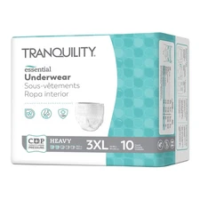 Tranquility Disposable Underwear 3X-Large 10 Ct