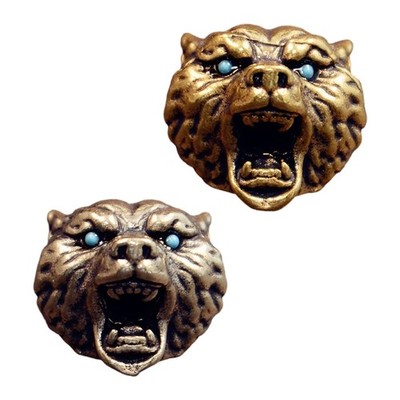 Brass Leopard Head Beads for Creative DIY and Crafting Lanyard Activity