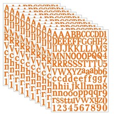 1210 pcs 10 Sheets Letter Stickers,Vinyl Self Alphabet Stickers,1 Inch Vinyl ...
