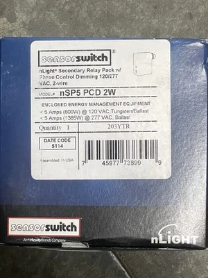 ACUITY SensorSwitch nSP5 PCD 2W nLight® Secondary Relay Pack w/ Phase Control Dimming