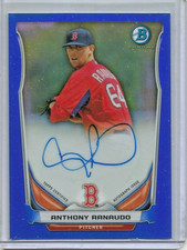Anthony Ranaudo 2014 Bowman Chrome Blue Refractor Autograph Rookie #109/150