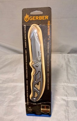 Gerber Paraframe I 3'' Folding Knife Stainless Steel Blade & Handle BRAND NEW