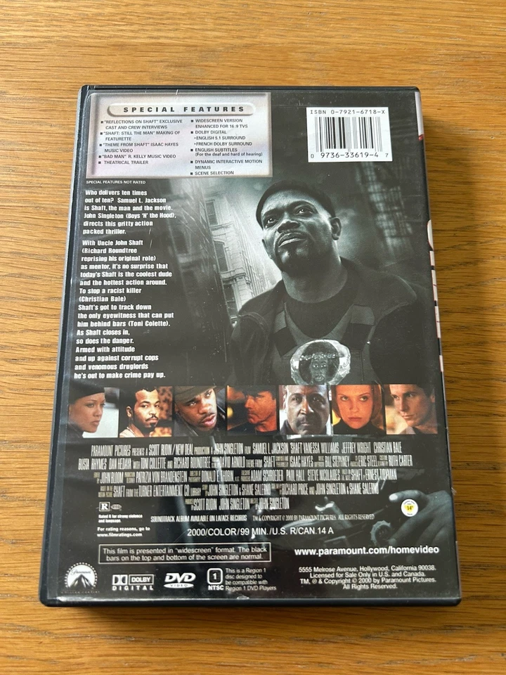 Shaft Dvd R1 Samuel L Jackson 2000 - Image 2 of 2
