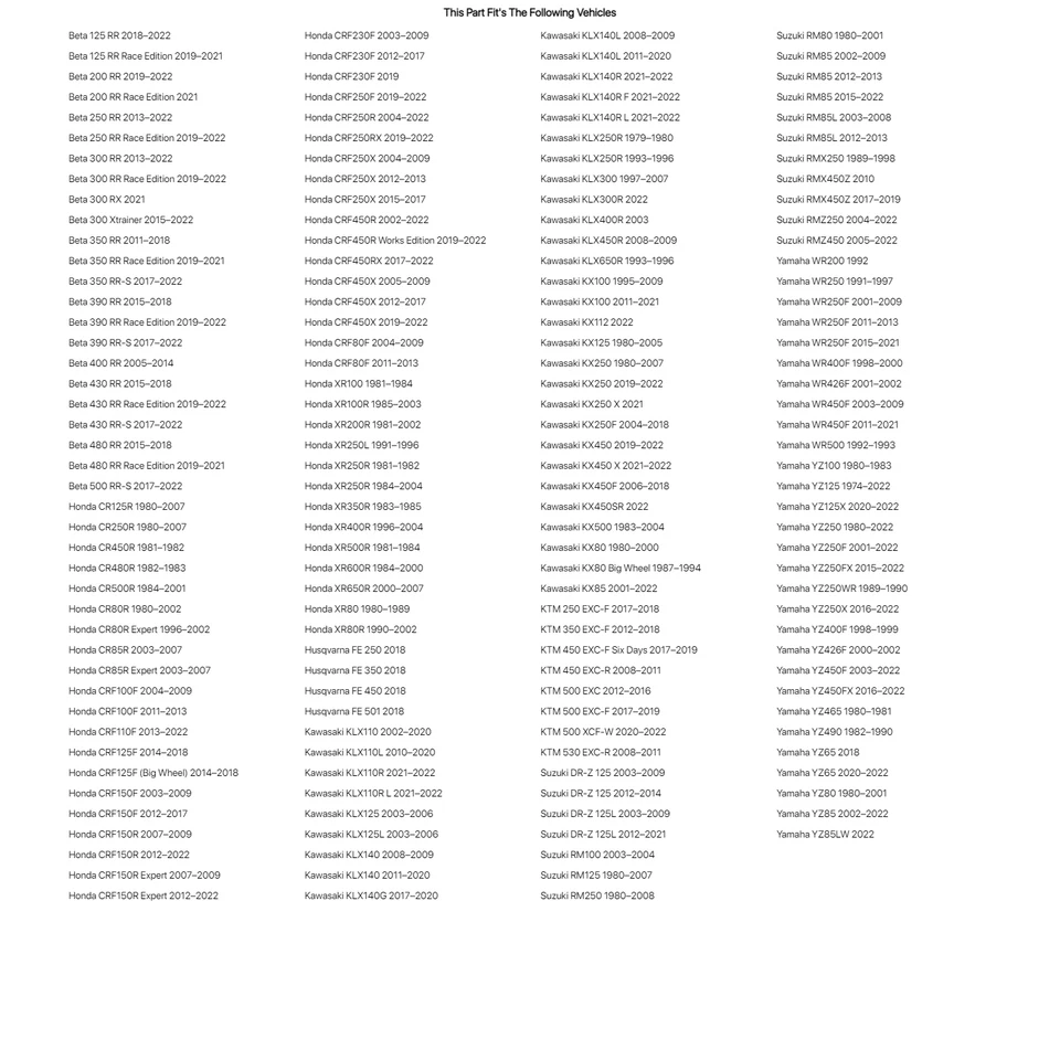 Ride Engineering Billet Engine Kill/Start Switch Silver For HONDA CR85R Expert Foto 2 de 2