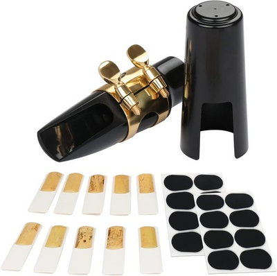 #ad #ad 29 Pcs Alto Saxophone Mouthpiece Kit Includes Metal Ligature 2.5 Reeds Cush... $19.80