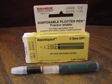 Koh-I-Noor 64NDH-03M Green 0.50mm H Style for HP Disposable Plotter Pen NOS