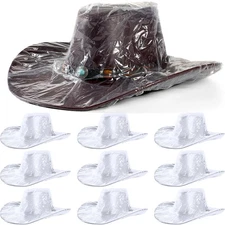 XXL Cowboy Hat Cover Rain Dust Plastic Waterproof Hat Protectors for Storage ...