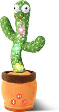 Dancing Talking Cactus Toy for Toddlers 18 Months , Repeats What You Say, Singin