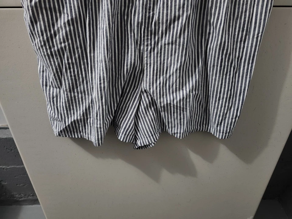 Mameluco antiguo azul marino para mujer XL azul cami sin mangas a rayas mezcla de algodón nuevo Foto 3 de 4