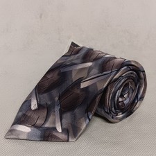 J. Garcia Silk Necktie Modern Furniture Collection Thirty Four Gray New With Tag