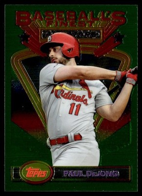 2020 Topps Finest Flashbacks Paul DeJong St. Louis Cardinals #90