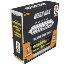2026 Panini Prizm FIFA World Cup Soccer Mega Box PREORDER Sealed