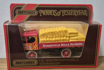Y 18 1918 Atkinson Steam Wagon Burghfield M Models of Yesteryear Matchbox J Box