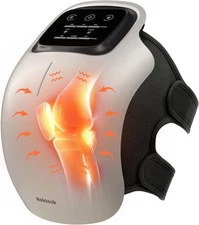 3-in-1 Knee Massager with Heat & Vibration – Cordless, Portable (Starlight)