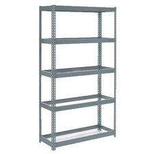 Boltless Extra Heavy Duty Shelving 48"W x 24"D x 96"H 5 Shelves No Deck