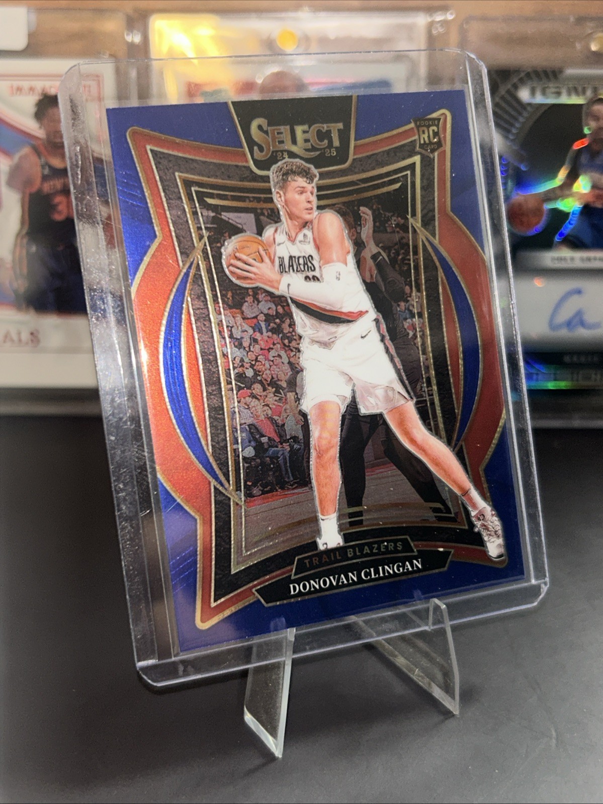 DONOVAN CLINGAN RC Blue Retail Parallel #69 2024-25 Select Trail Blazers