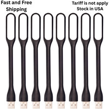 8PCS Flexible Mini USB LED Lamp Portable Night Light for Laptop,reading,Power ba