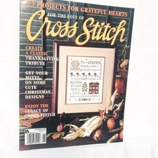For the Love of Cross Stitch Magazine Nov 2000 Thanksgiving Tribute Christmas