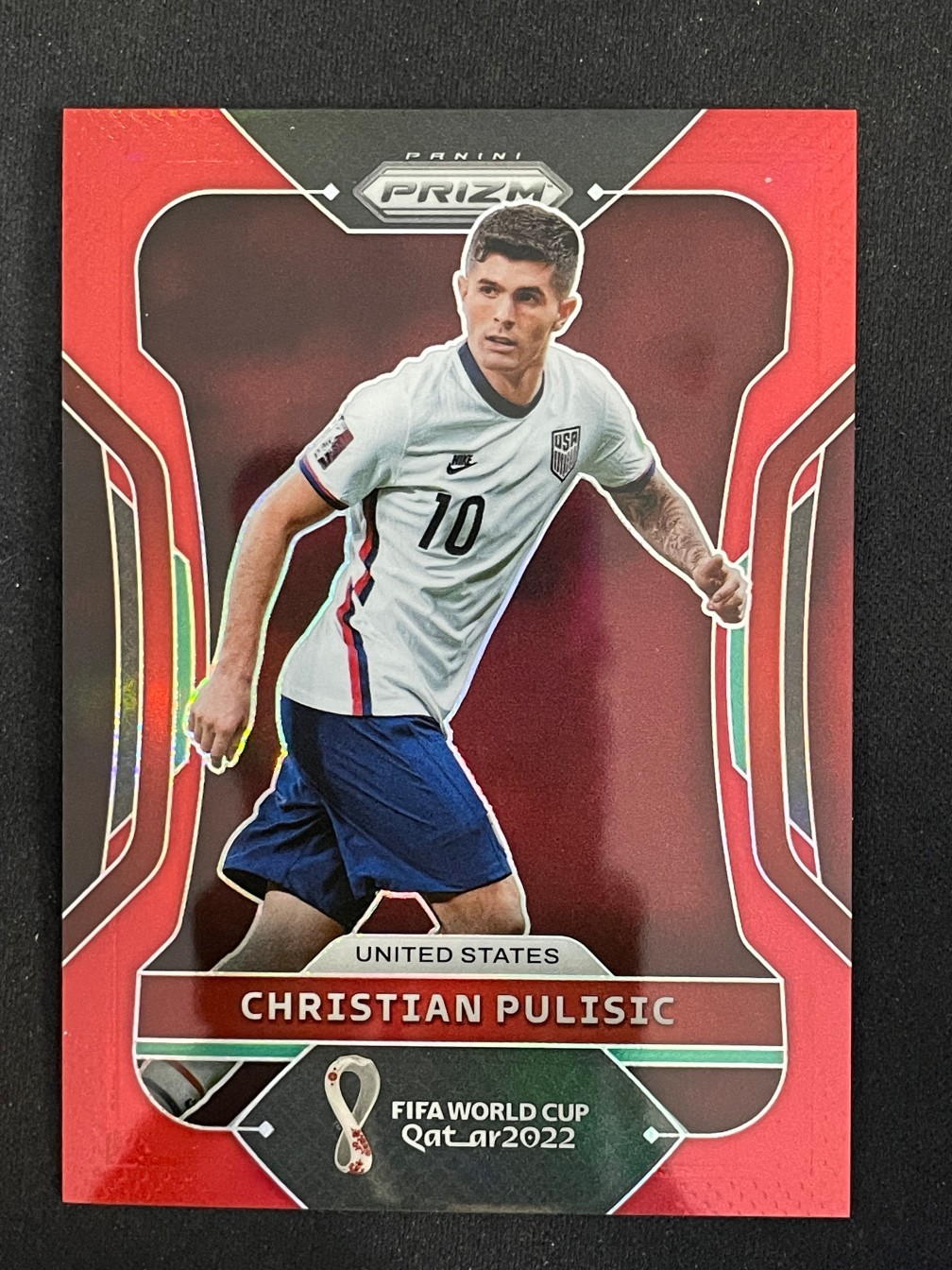 Christian Pulisic 2022 Panini Prizm FIFA World Cup Qatar Red Prizm 139/399 #201