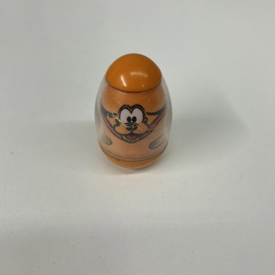 Vintage Hasbro 1977 Weebles Wobbles Walt Disney Productions Pluto The Dog Orange