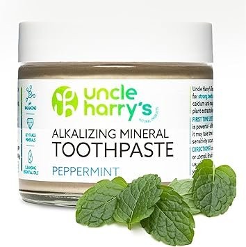 Uncle Harry's Peppermint Remineralizing Toothpaste | Natural Whitening Tooth Pas