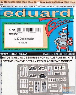 EDUSS558 1:72 Eduard Color Zoom PE -  L-29 Delfin Interior (AMK kit)
