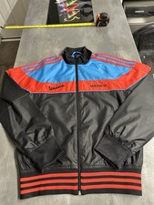 retro adidas vespa windbreaker jacket Small Black Red Blue