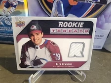 2021-22 Upper Deck Rookie Threads #RT-AN Alex Newhook RC Avs/Canadiens