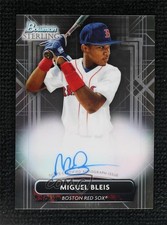 2022 Bowman Sterling Prospect Auto Miguel Bleis #PA-MB Auto 0wx2