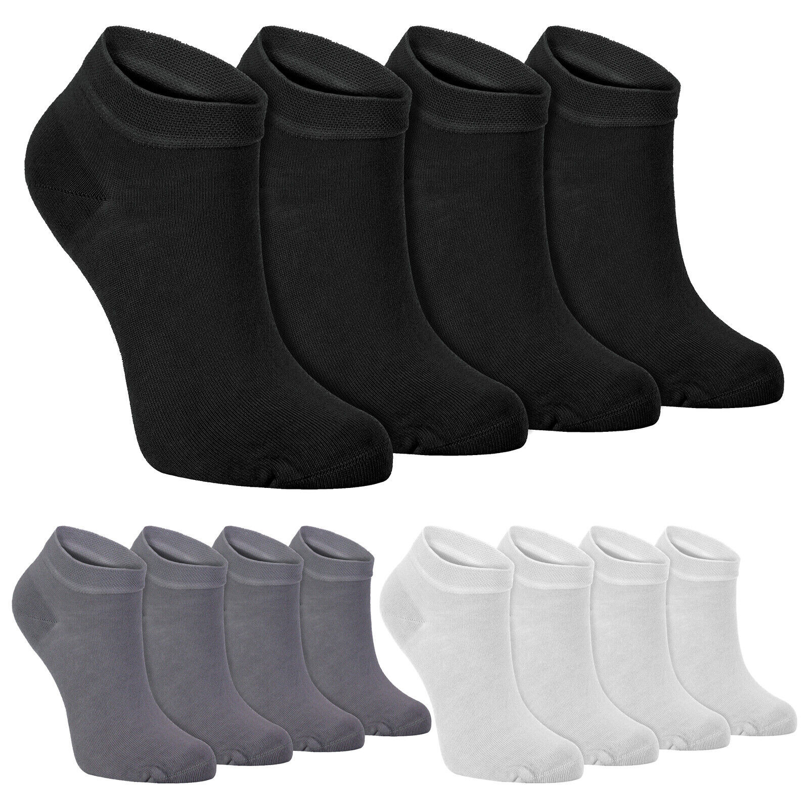 SOCK SNOB Pairs Bamboo Breathable Low Cut Ankle Trainer Socks for Men  Women