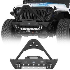 Stinger Front Bumper Wwinchskid Plate For Jeep Wrangler Jl Gladiator Jt 18-26